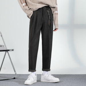 [Korean Style] 3 Colors Woolen Straight Pants