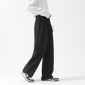 [Korean Style] 2 Colors Semi-Wide Full Length Pants