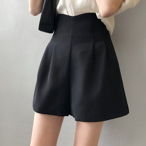 [Korean Style] High Rise Tulip Dress-up Pleated Shorts