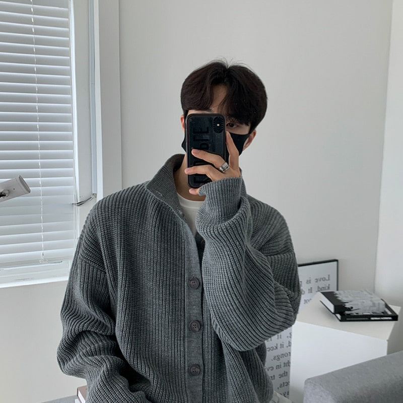 [Korean Style] Wool Knitted Cardigan Sweaters