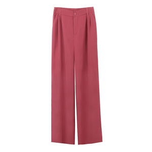 Korean Style] 4 Colors Cinched Waist Pleated Wide leg Trouser – Ordicle