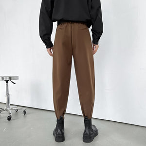 [Korean Style] 2 Colors Formal Woolen Jogger Pants