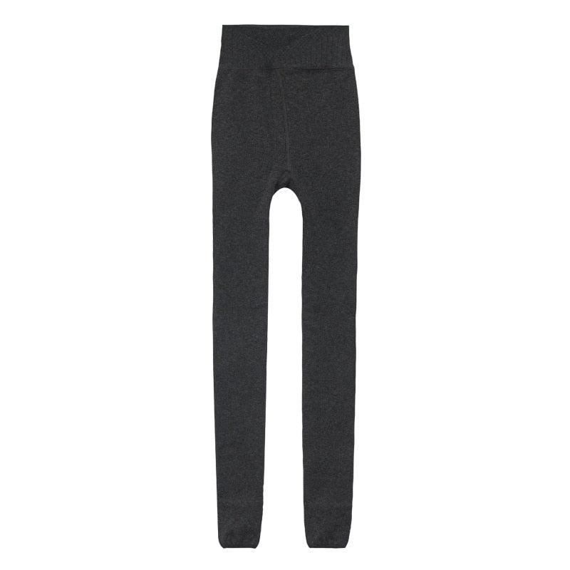 [Korean Style] High Waisted Tummy Control Thick Stretchy Stirrup Legging Tights