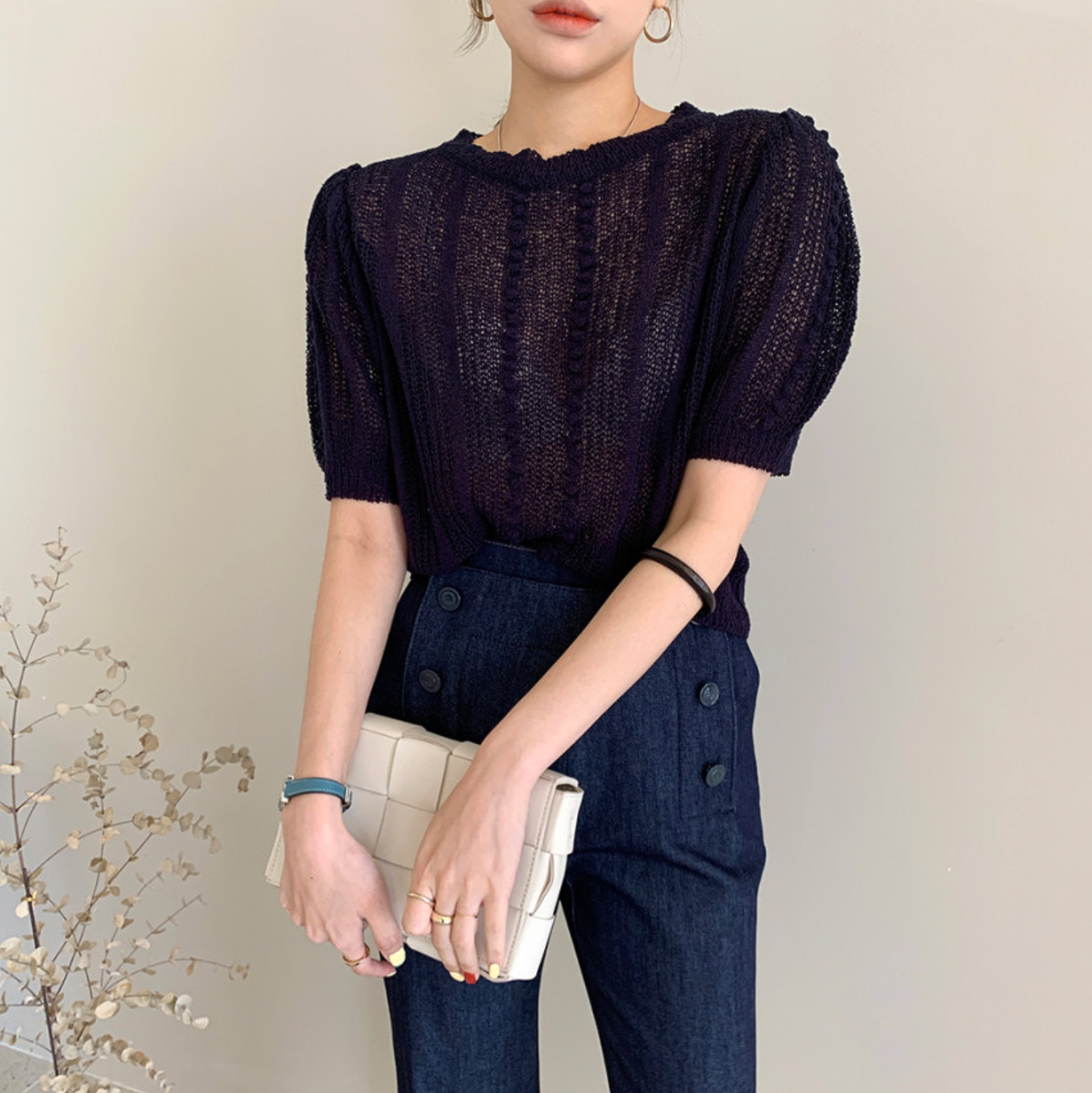 [Korean Style] Harriet Poplin Lace Top