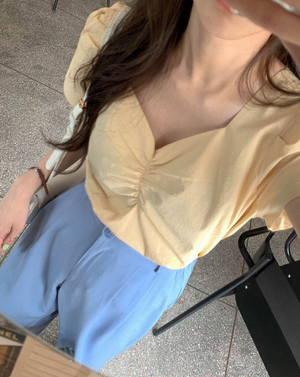 [Korean Style] Joelle Blouse & Trouser 2 Piece Set