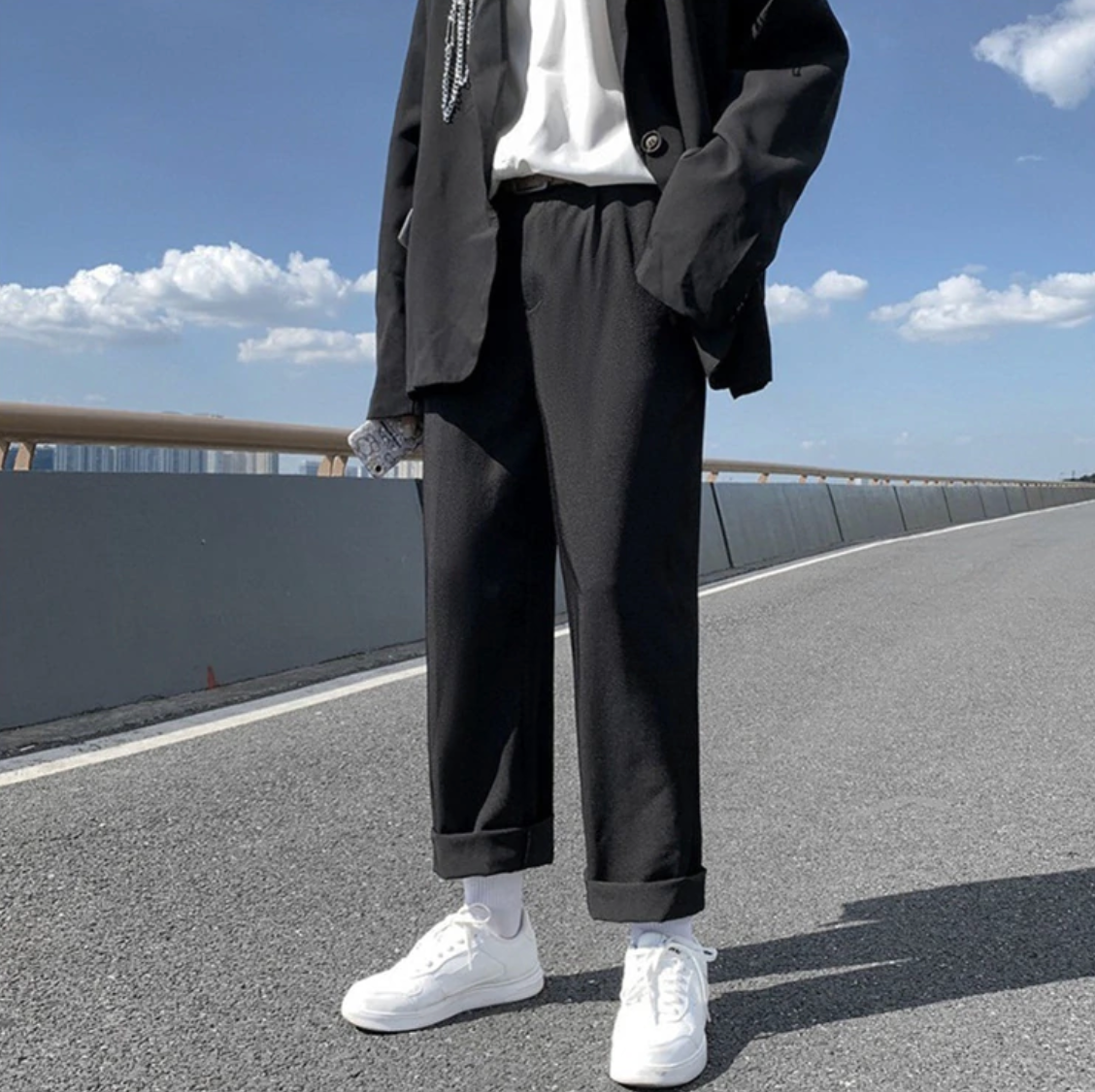 [Korean Style] Arthur Baggy Straight Pants