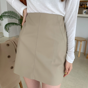 [Korean Style] Morrie Milk Tea Blazer Skirt 2 Piece Set