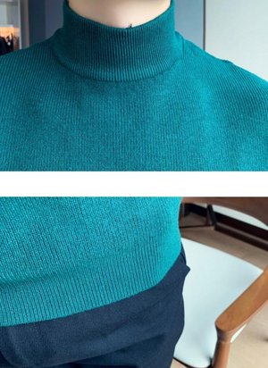 [Korean Style] 4 Colors Solid Wool Turtleneck