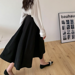 [Korean Style] 6 Color Minimalistic Versatile A-line Long Skirt