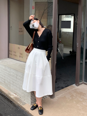 Long skirt korean shop style
