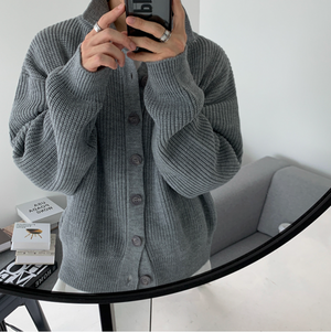 [Korean Style] Wool Knitted Cardigan Sweaters