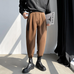[Korean Style] 2 Colors Formal Woolen Jogger Pants