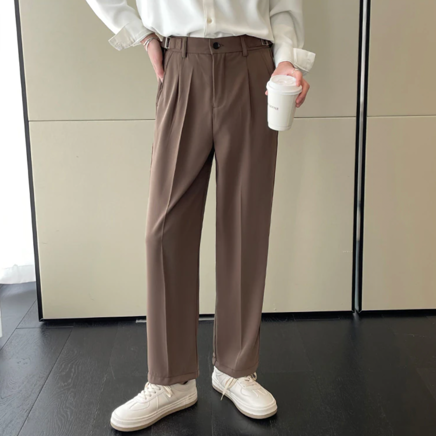 Pants Men Casual Straight Simple Gentle Handsome Korean Fashion