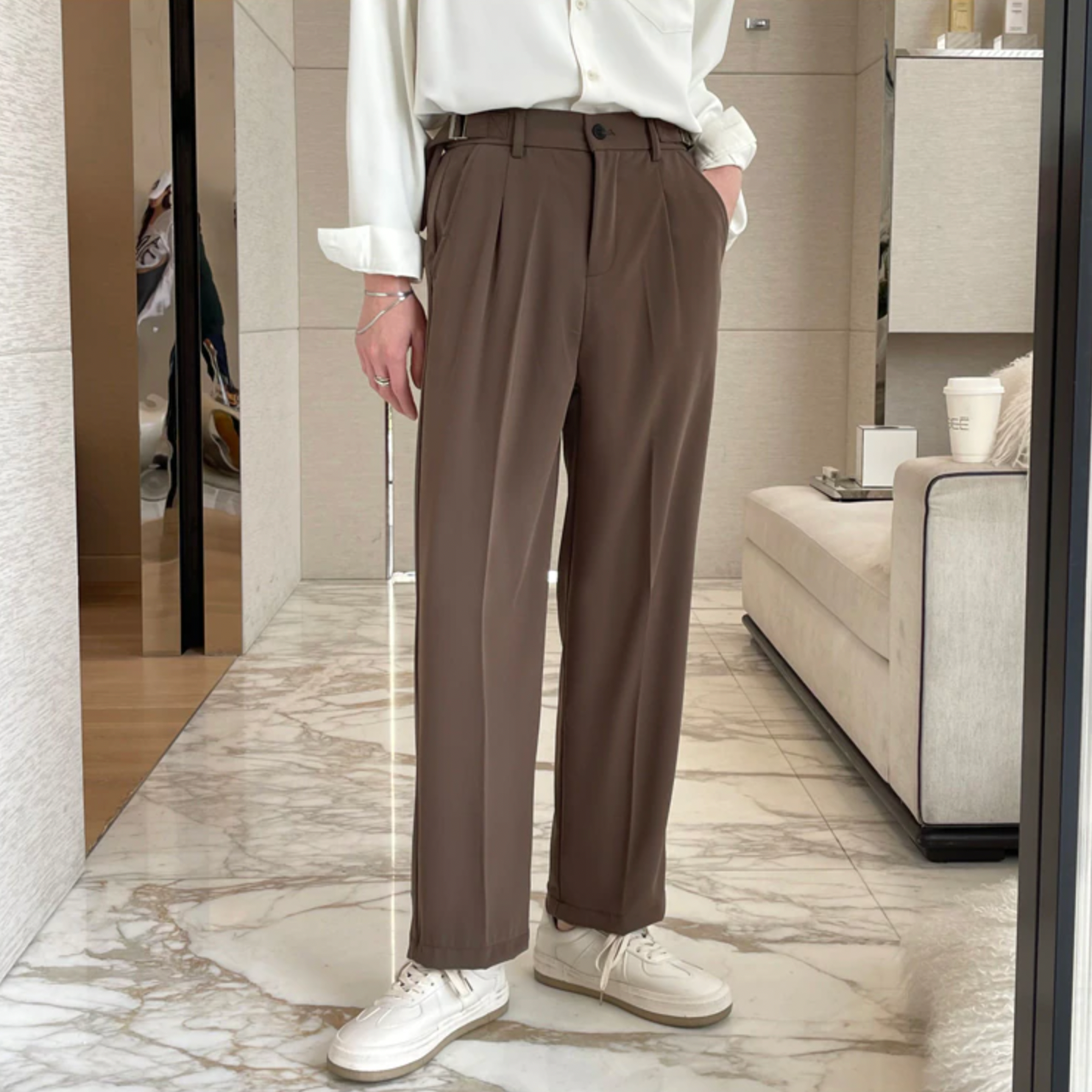 [Korean Style] 3 Colors Casual Straight Pants