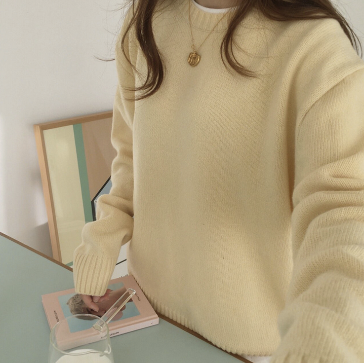[Korean Style] Bomee Solid Color Sweater