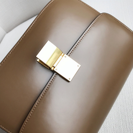 [Korean Style] Minimalistic Large Size Smooth Leather Box Bag