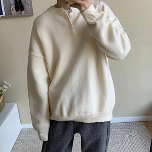 [Korean Style] 2 Colors Wool Casual Knitted Sweaters