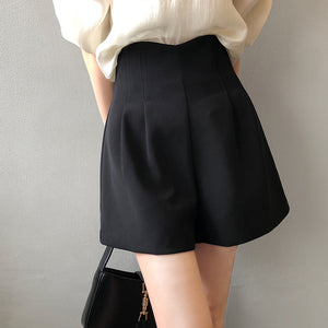 [Korean Style] High Rise Tulip Dress-up Pleated Shorts
