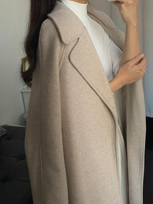 Korean Style] Noosa Belted Woolen Coat – Ordicle