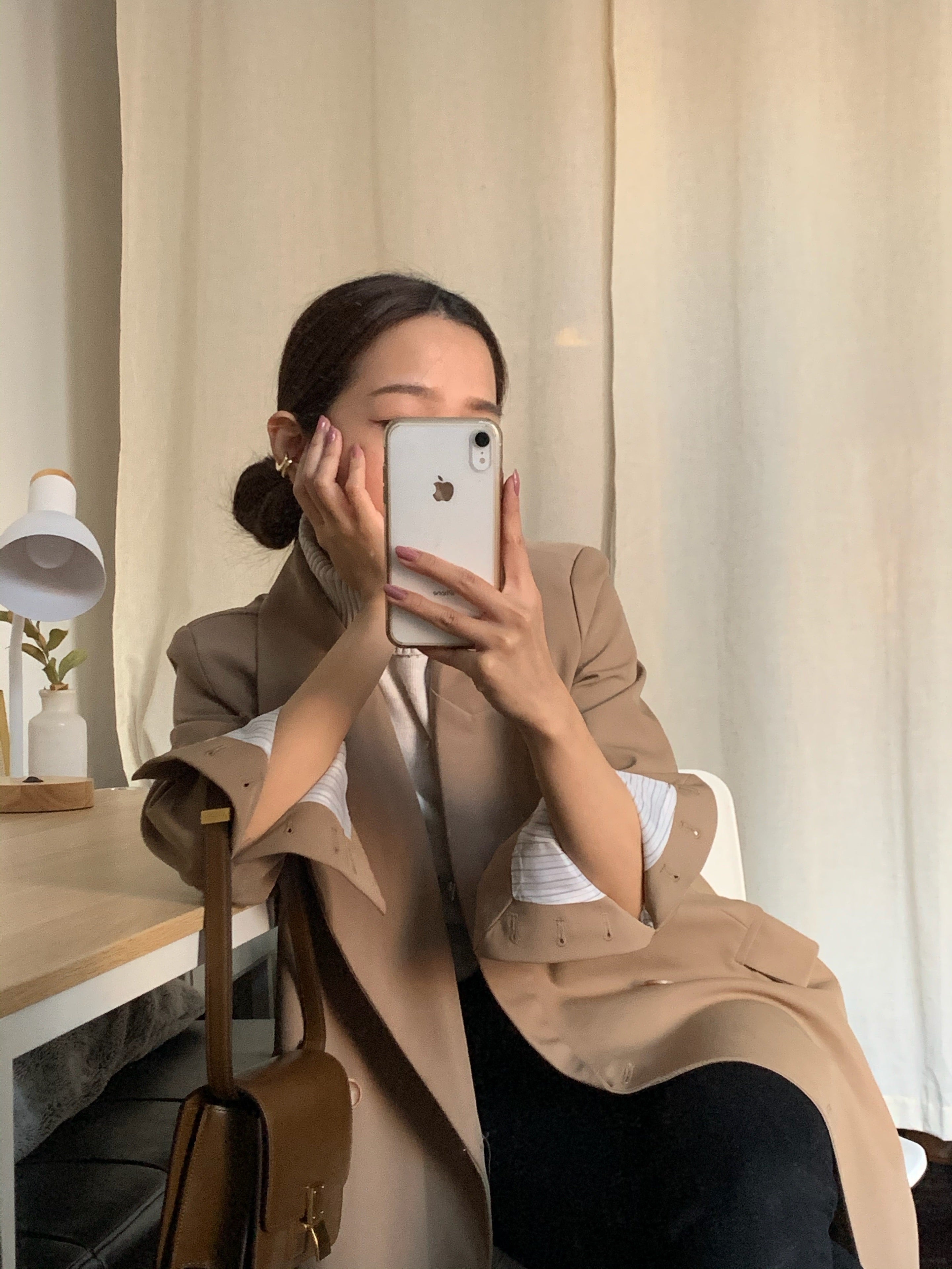 [Korean Style] Alexia Double Breasted Fit Blazer Coat