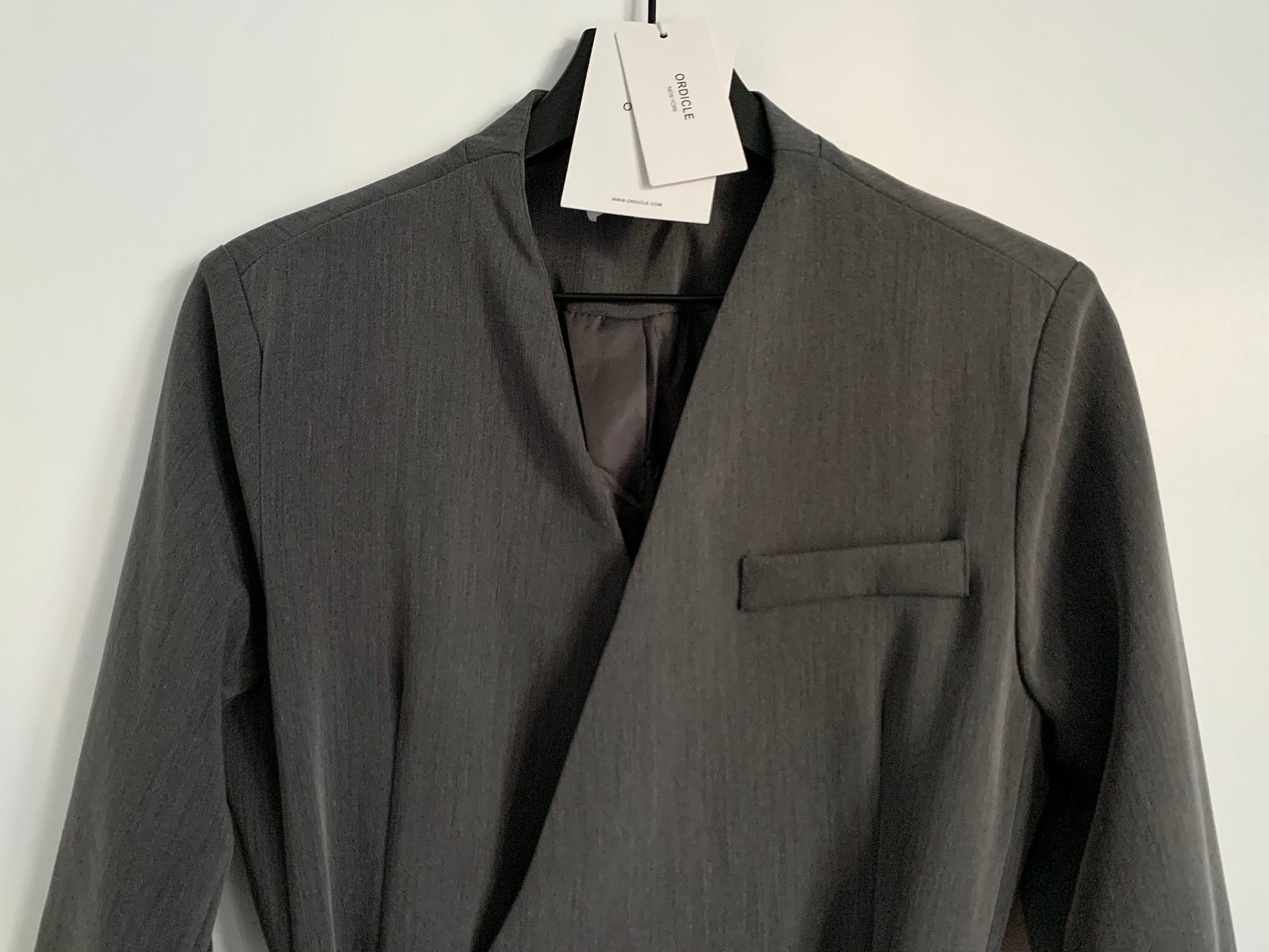 [Korean Style] Licco Long Belted Blazer Coat w/ Shoulder Pads
