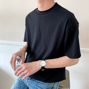 [Korean Style] Round Neck Modal Short-sleeved T-shirts
