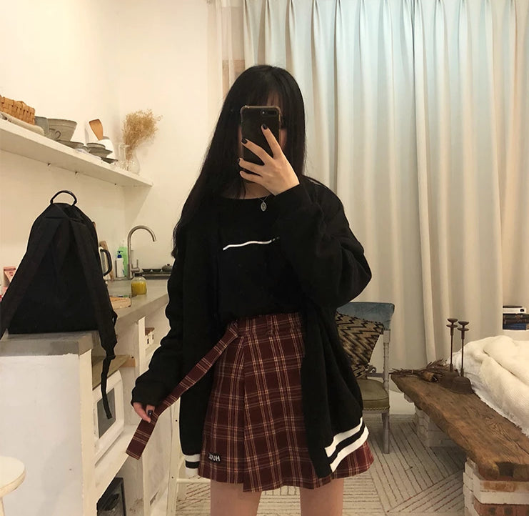 [Korean Style] Liza Plaid Shorts Skirt