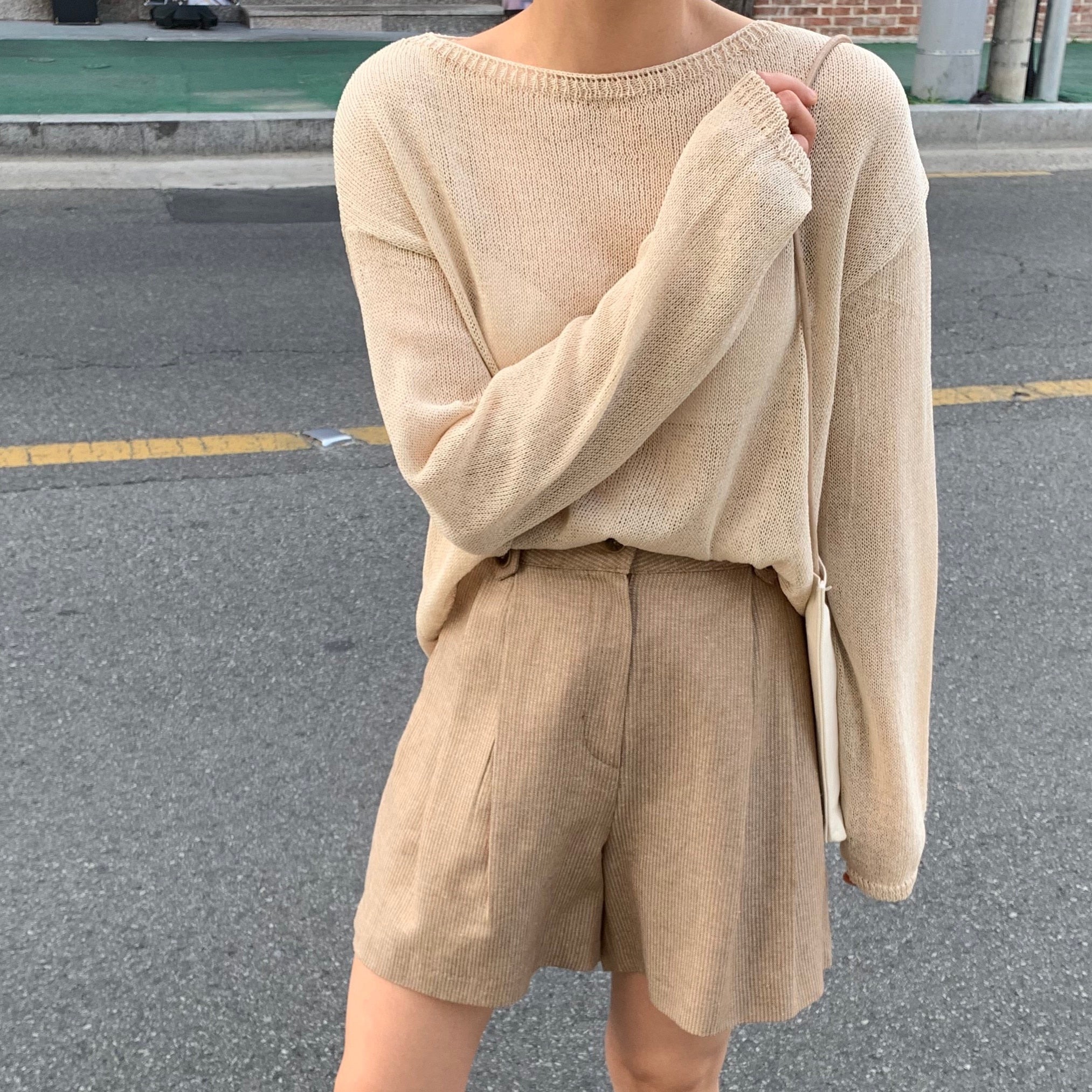 [Korean Style] Patty Long sleeve Knit Tee