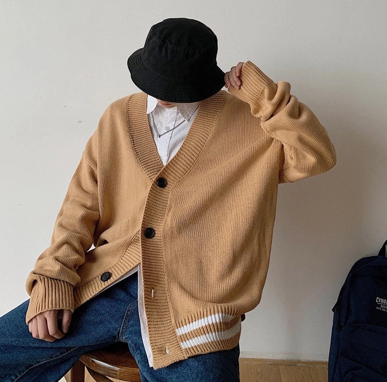 [Korean Style] Robert Single Breasted Cardigan