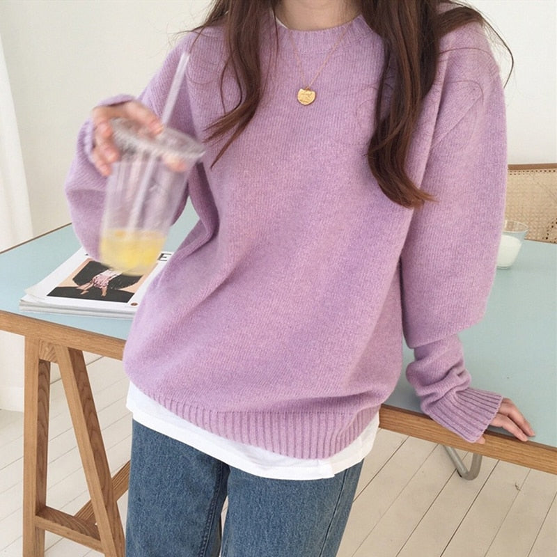 [Korean Style] Bomee Solid Color Sweater