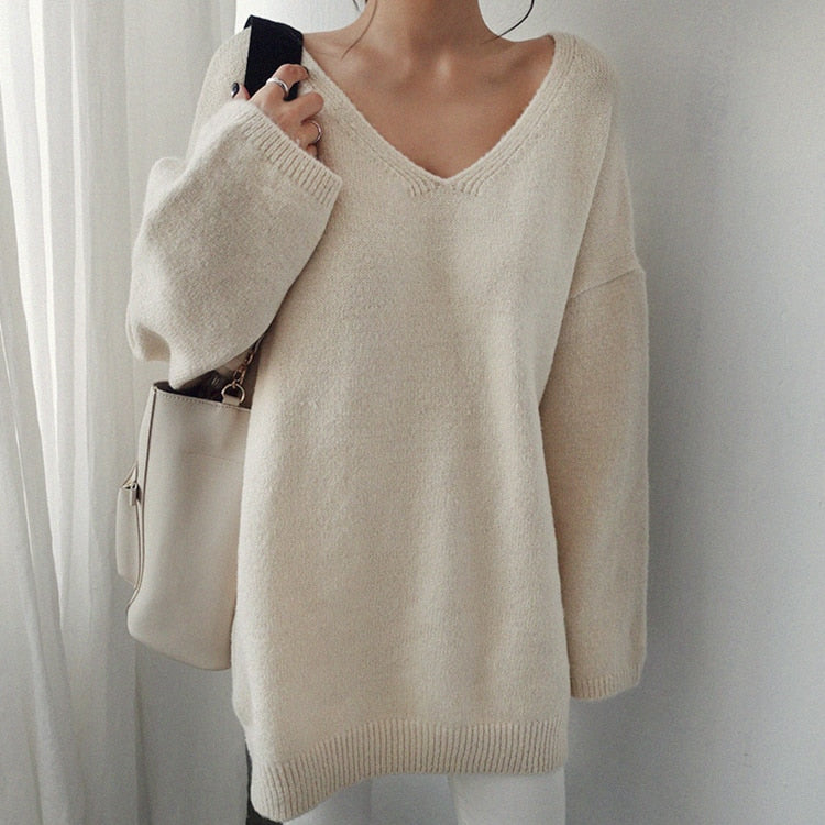 [Korean Style] Rose Minimalistic Pullover
