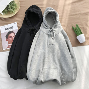 [Korean Style] Ralph Embroidery Oversized Hoodie