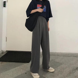 [Korean Style] Ena Wide Leg Full Length Trouser