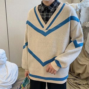 [Korean Style] Paris V-neck Pullover Sweaters