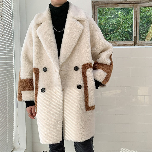 [Korean Style] Chamois Double Breasted Snow Coats