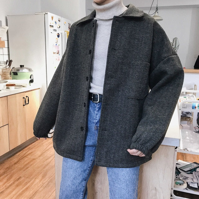 [Korean Style] Ness Wool Blends Overcoats
