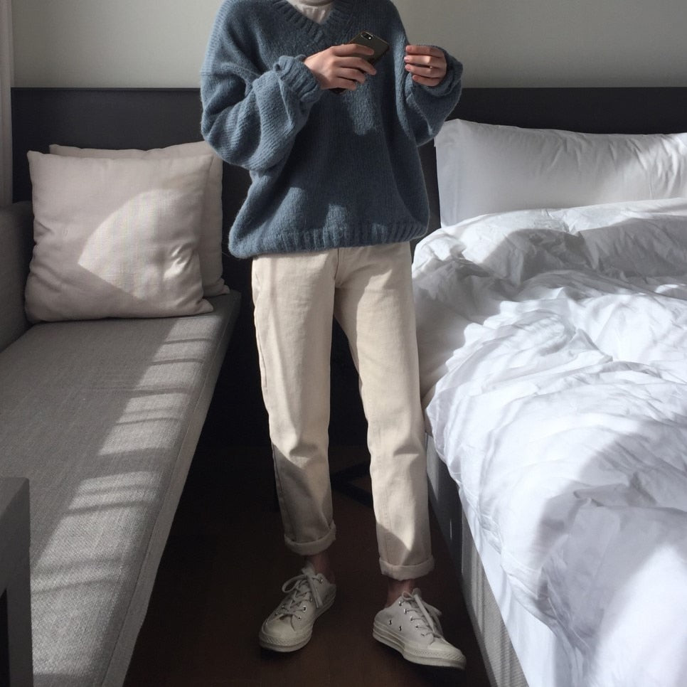 [Korean Style] Phibie Minimal Thick Sweater