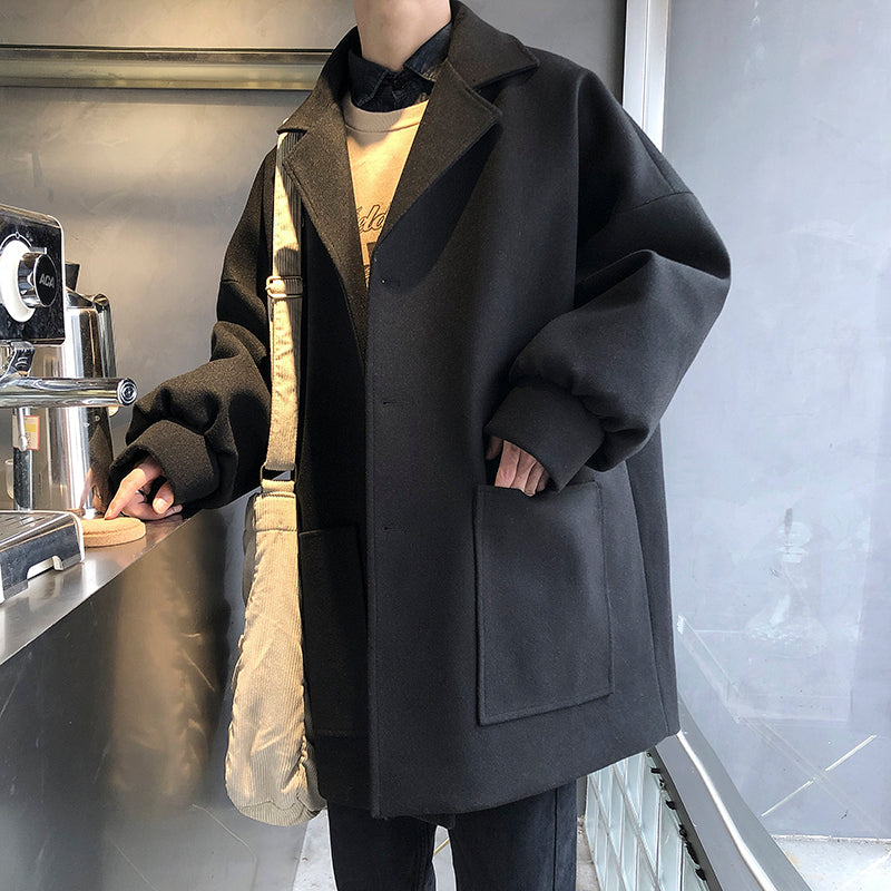 [Korean Style] Damos Casual Woolen Coats