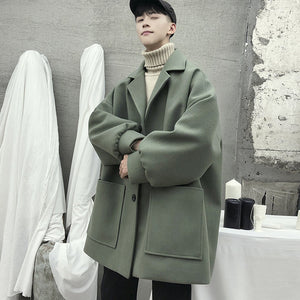[Korean Style] Damos Casual Woolen Coats