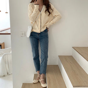 [Korean Style] Guava V neck Cardigan