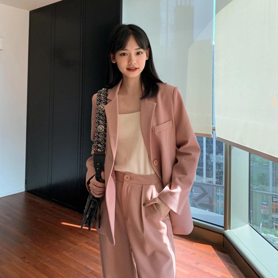 [Korean Style] Cherry Matchy Blazer and Trouser