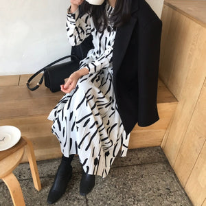 [Korean Style] Vesol Prints Maxi Dress