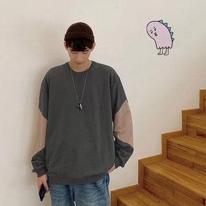 [Korean Style] Mandi Patchwork Sweatshirts