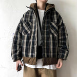 [Korean Style] Two Pieces Layered Cotton Hoodie Jackets