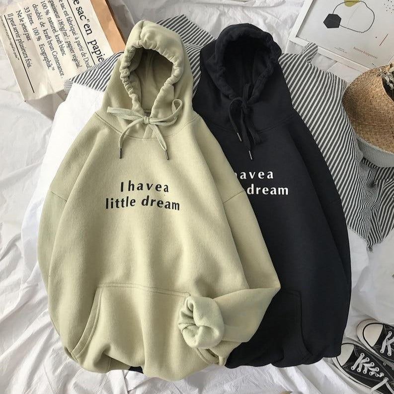 [Korean Style] 5 Colors Letter Printing Casual Hoodies