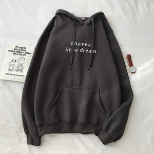 [Korean Style] 5 Colors Letter Printing Casual Hoodies