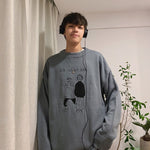 [Korean Style] 3 Colors Embroidery Pullover Sweaters