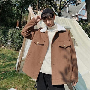[Korean Style] Unisex Borita Woolen Jackets