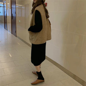[Korean Style] Velarie Fleece Vest