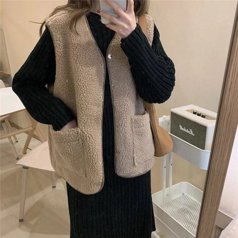 [Korean Style] Velarie Fleece Vest